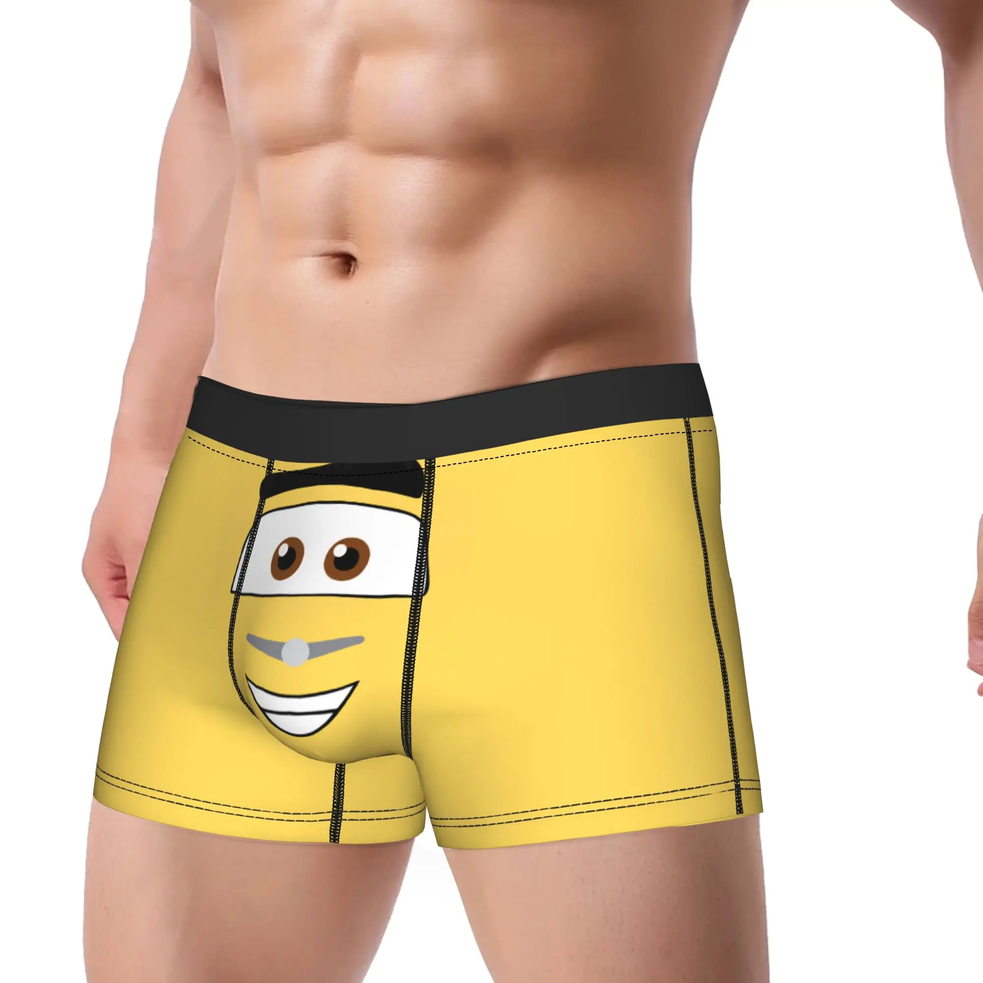 

Lightning McQueen Cruz Ramirez Yellow Face Underwear Men Shorts Briefs Comfortable Boxershorts Hot Sale Oversize Underpants