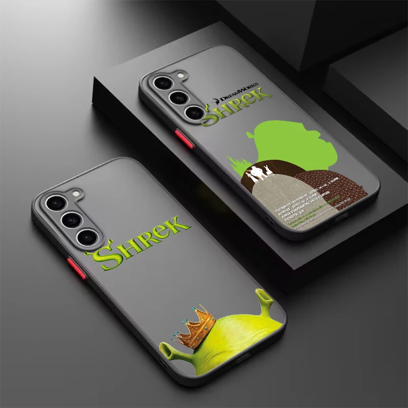 Movie Anime S-Shreks Art Frosted Translucent For Samsung A53 A52 A33 A32 A51 A71 A21S A13 A73 A50 A22 A12 5G Soft Phone Case