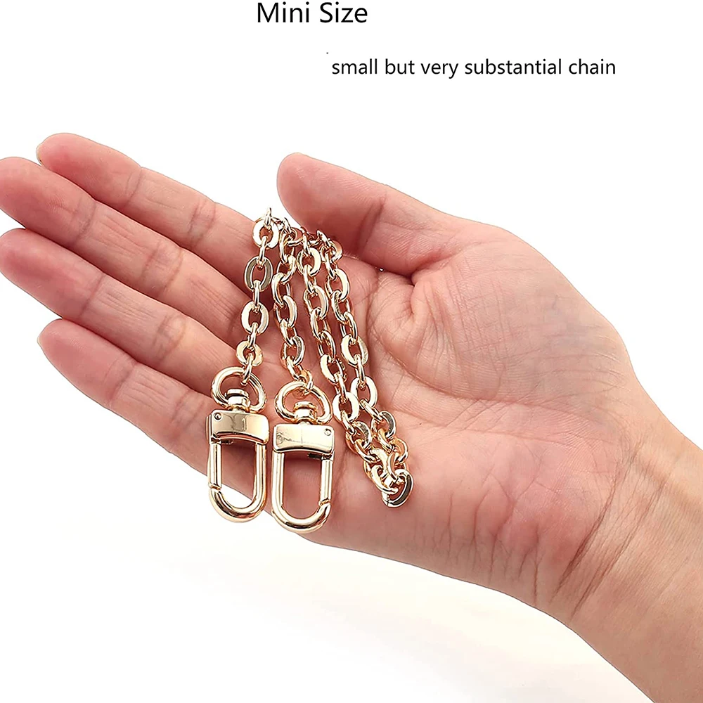 Mini Copper Bag Chain Shoulder Crossbody Strap Bag Accessories Charm Decoration Handbag Chains Replacement Shoulder Straps