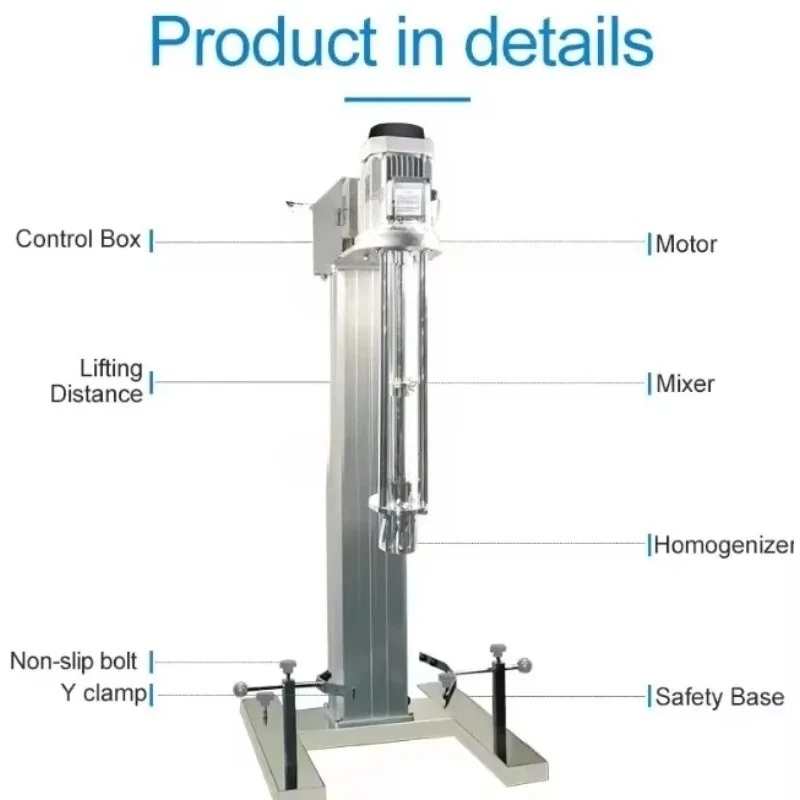 50L Industrial Lifting Emulsifier Homogenizer for Lotion And Cream Making Essential Equipment And Supplies for Beauty Brands