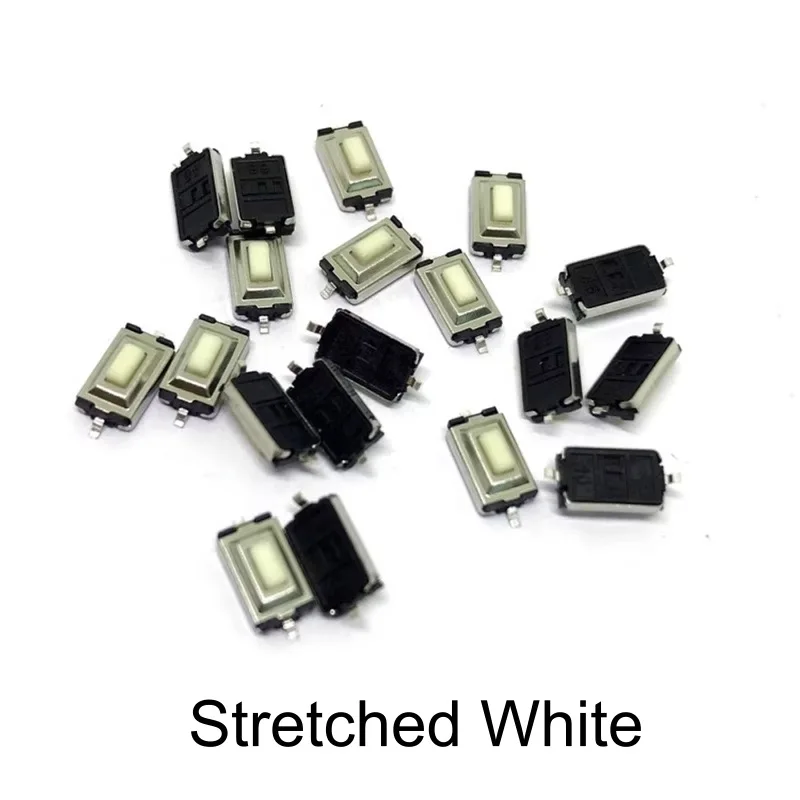 20PCS-Switch Connector 3x6x2.5 Tactile Tact Push Button Micro Switch Stretched White For Toy  Electric Fan Remote Control