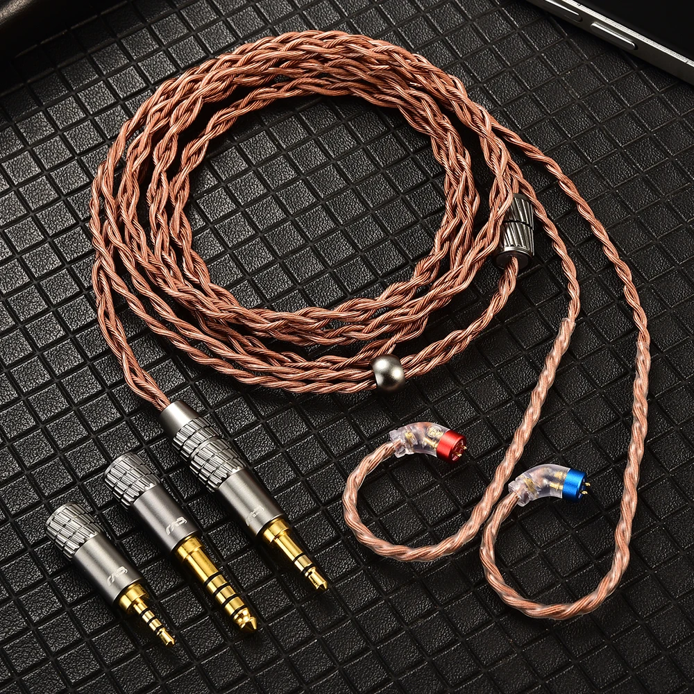 CVJ VS400 Earphone Upgrade Cable 4 Core 400 Strand OFC Copper Modular Plug 2.5mm 3.5mm 4.4mm High Quality HiFi IEM Audio Cable image 6