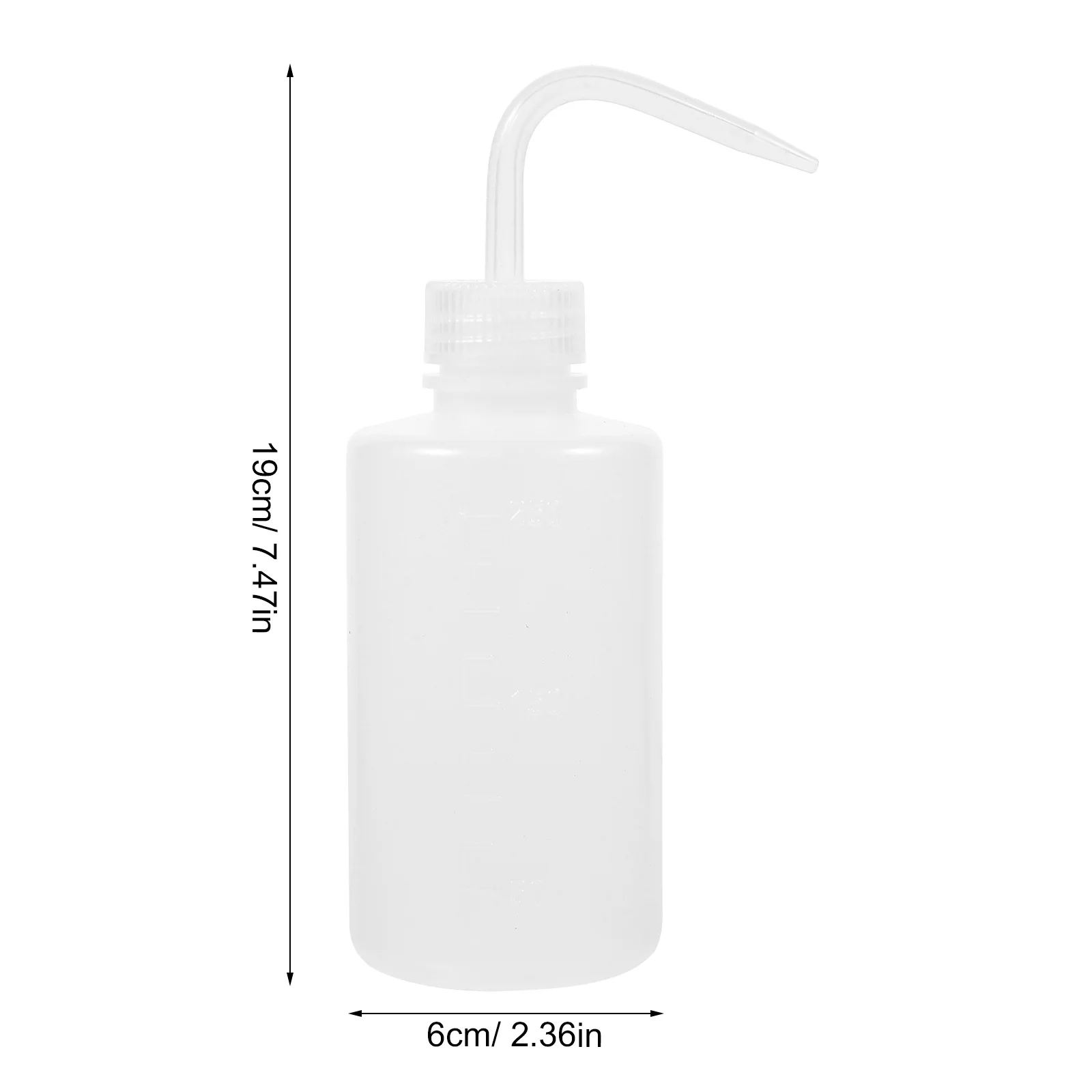 6Pcs Refillable Empty Wash Bottle with Scale for Cosmetics Condiments Oils Practical Design for Lab Kitchen Squeeze Bottles