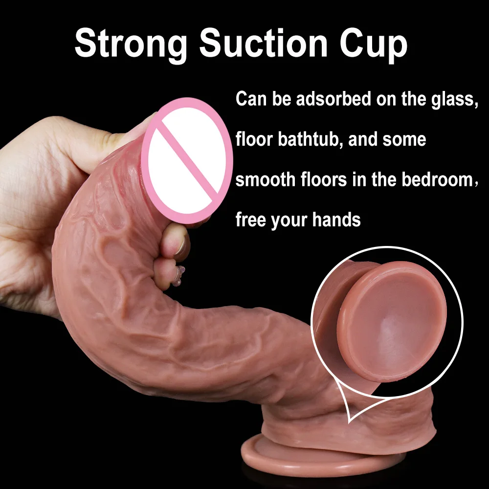 Realistic sexy Dildo Soft Flexible Penis with Suction Cup Adult Sex Toys for Womanmen Masturbation Anal G-spot Women Lesbian Toy