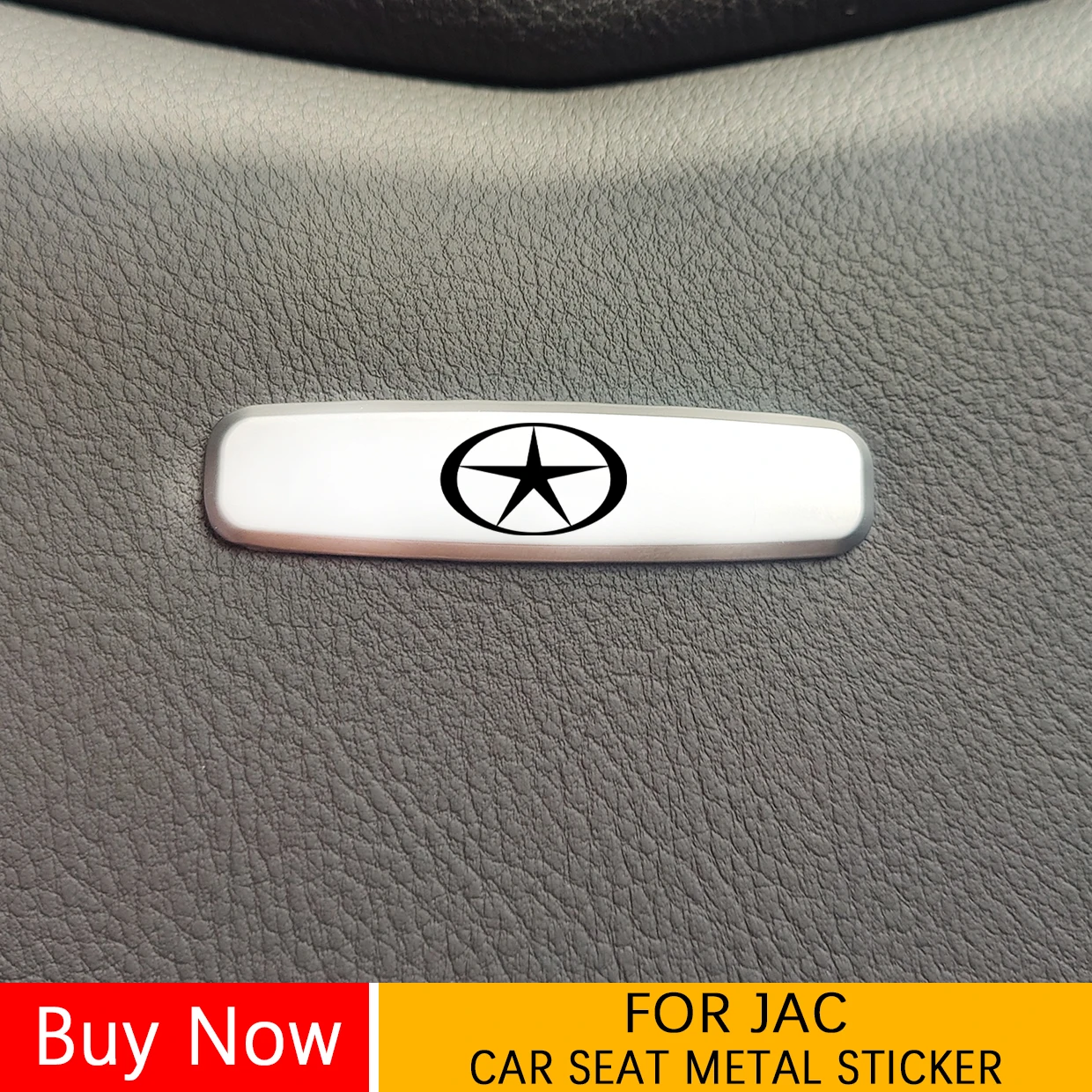 Car Seat Headrests Sticker Front Seat Tuning Badges Metal For JAC j1 J2 J3 J4 J5 J6 J7 JS2 JS3 JS4 JS5 S2 S3 S6 S7 T6 T8 S4 S5