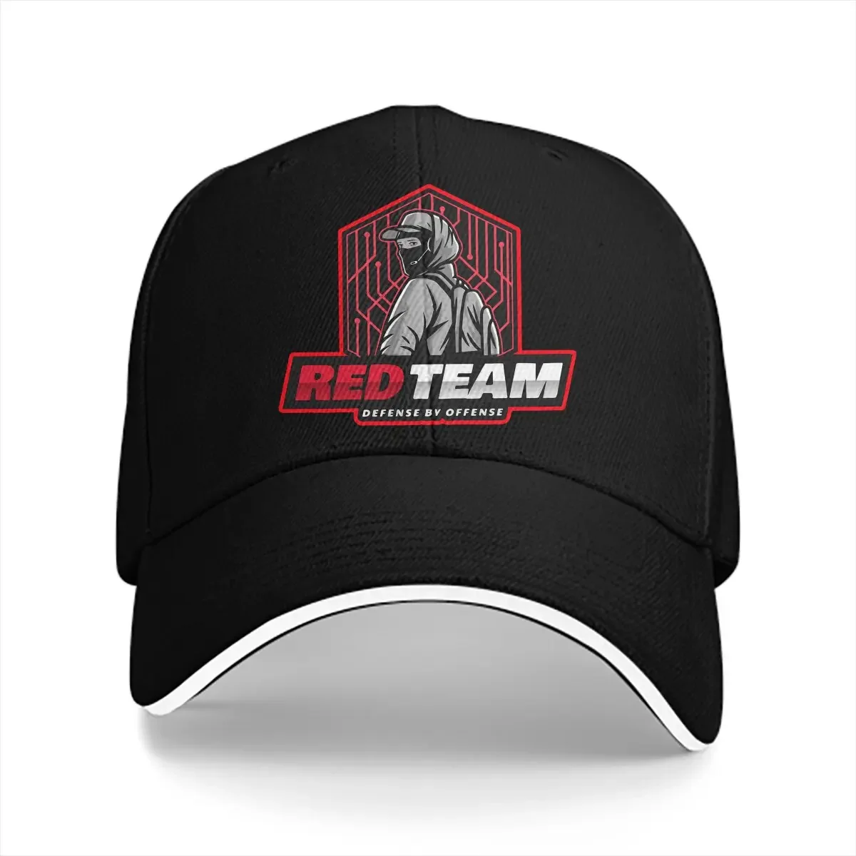 Dad Hats Cyber Security Red Team Defense by Offense Men's Hat Sun Visor Baseball Caps Linux Operating System Peaked Cap