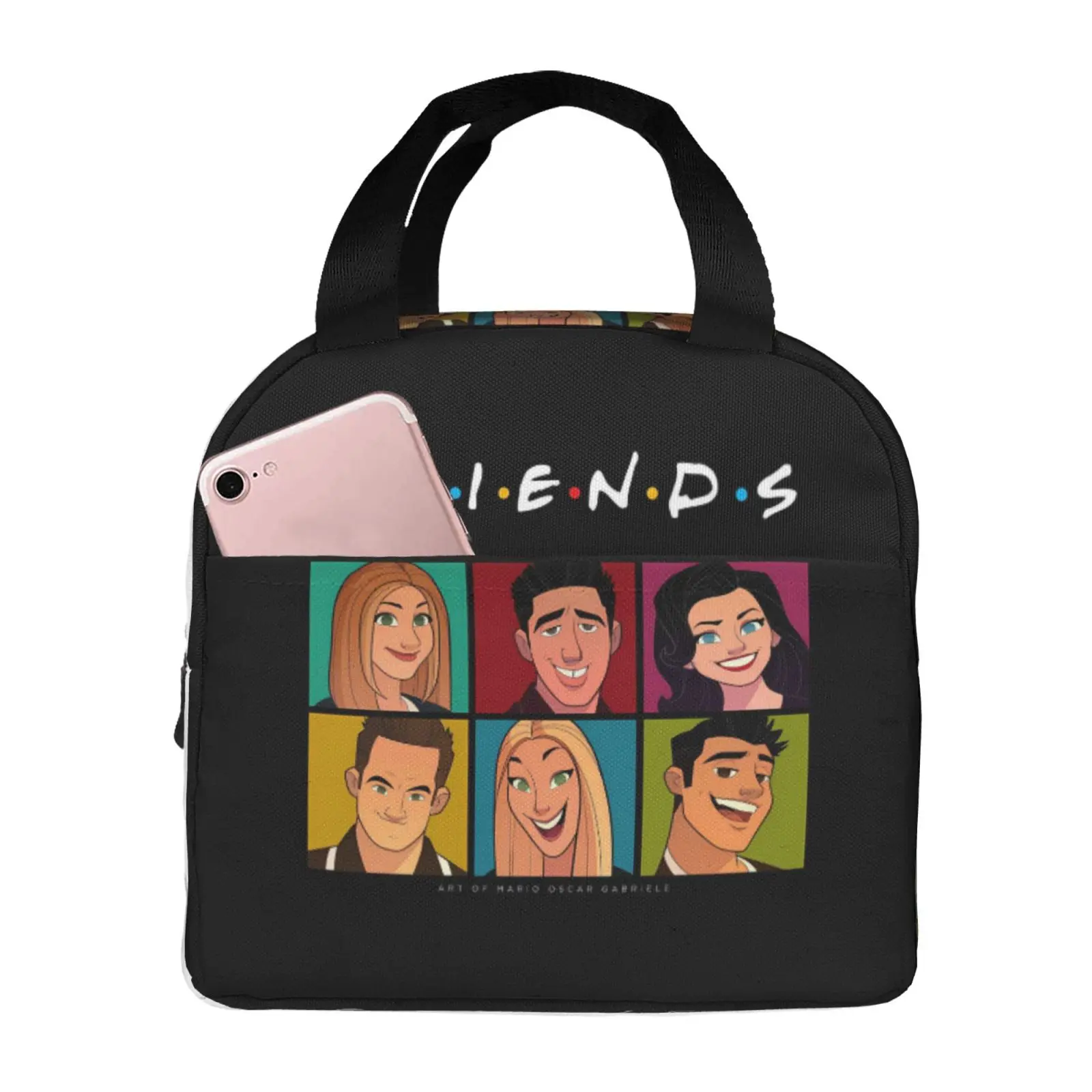 

You Dear Friends Foerver We Will Always Miss You Lunch Bag Portable Thermal Cooler Insulated Bento Box for Kids Food Tote Bags