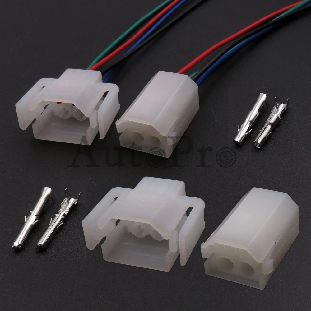 1 Set 4 Hole Starter Car Male Female Wire Cable Socket Automobile Plastic Housing Unsealed Connector Auto Adapter