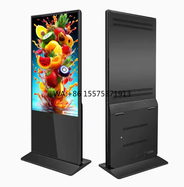 

Indoor LCD Floor Standing Advertising Display Screen Digital Signage for Shops Animation Graphics 1 Year OEM CMS for Subway