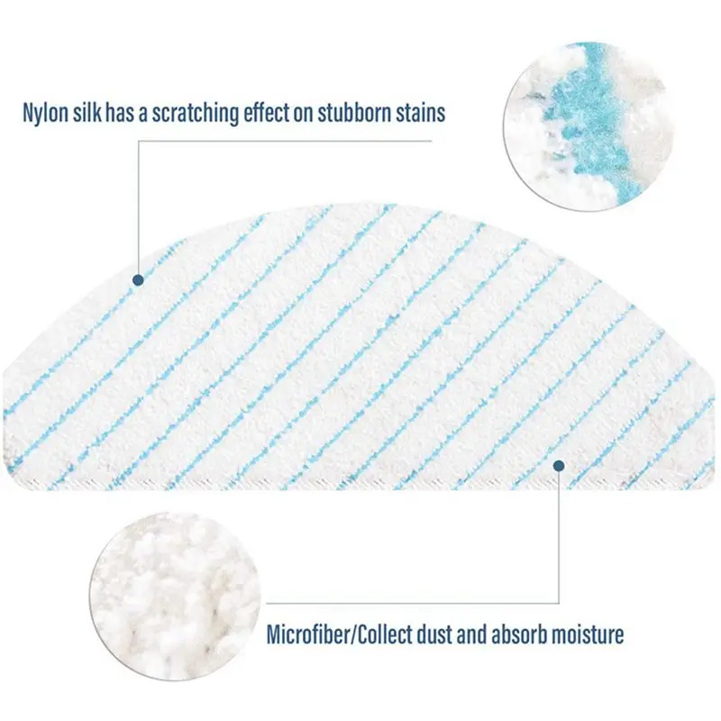 180 Pack Disposable Mop Cloth Pads For Ecovacs Deebot Ozmo T8 AIVI T9 AIVI Robot Vacuum Cleaner Accessories-B51B