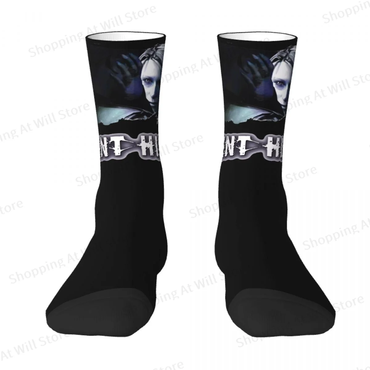 SILENT HILL 2 - Maria And James Unisex Winter Socks Hip Hop Happy Crew Socks Street Style Crazy Sock