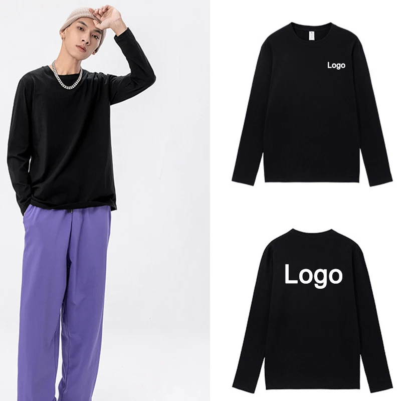 

Customized Long Sleeve T-shirts Men Fashion Cotton Personality Printed O-neck Shirts Women Casual Breathable Tee Tops Camisetas