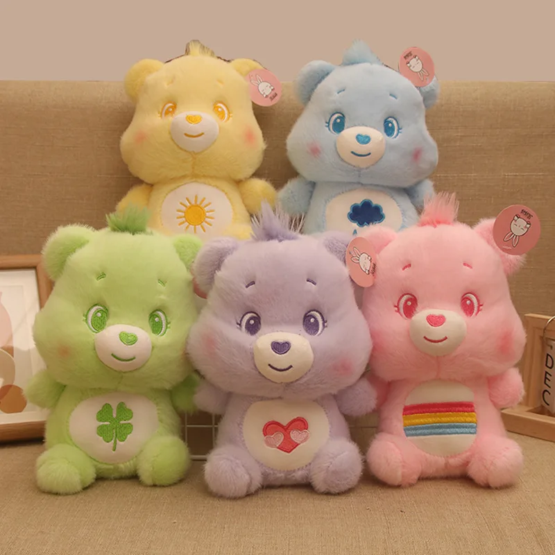 

12pcs Wholesale 8 Inch New Cute Cartoon Plush Boutique Grabber Doll Rainbow Bear Children Girls Gift Claw Crane Toys