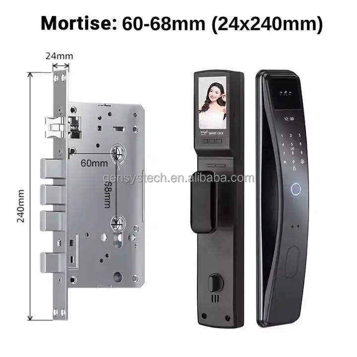 001 2025 New Design Automatic Lock 3d Face Fingerprint Wishome Fully Automatic Touch Finger Smart Door Locks