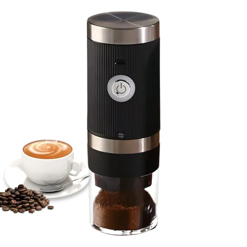 Molinillo de café eléctrico, molinillo de especias con carga USB inalámbrica, molinillo cónico recargable, molinillos de café eléctricos portátiles