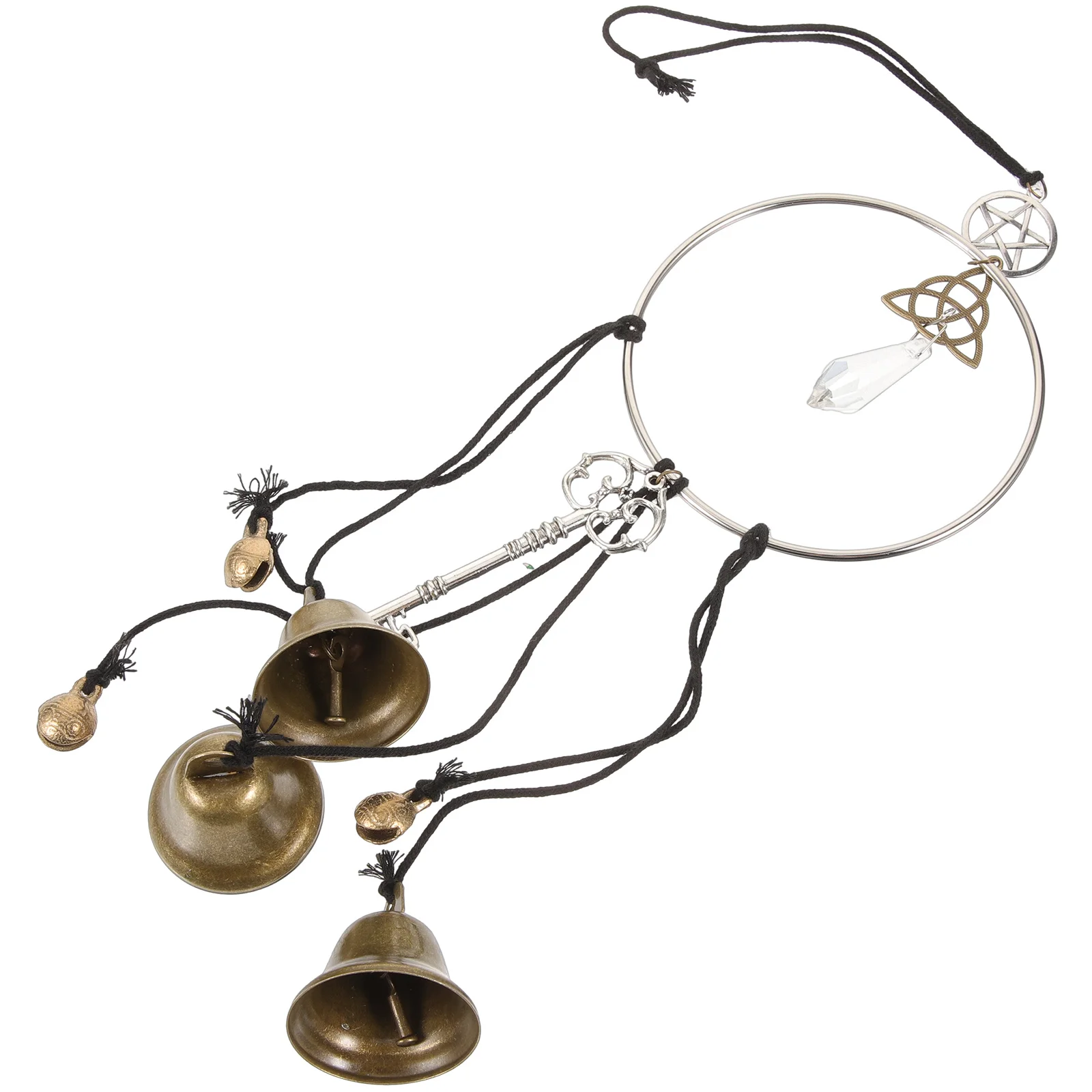 

Witch Bell Windchime Hanging Decorative Witch Bells Protection Outdoor Indoor Garden Door Balcony Hanging Metal Wind Bell