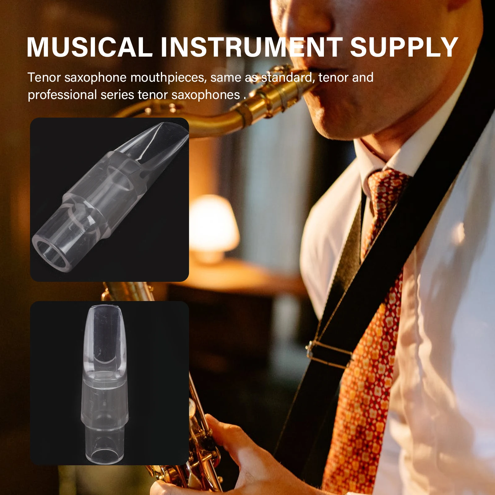 

Professional Acrylic Saxophone Mouthpiece Suitable For Tenor Saxophone Accessories And Supplies
