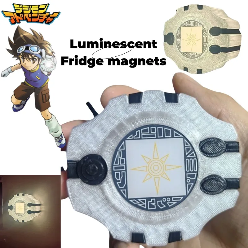 

Digimon Adventure Greymon мультфильм тираннозавр машина творческая личность магнитный светящийся магнит на холодильник аксессуары подарок