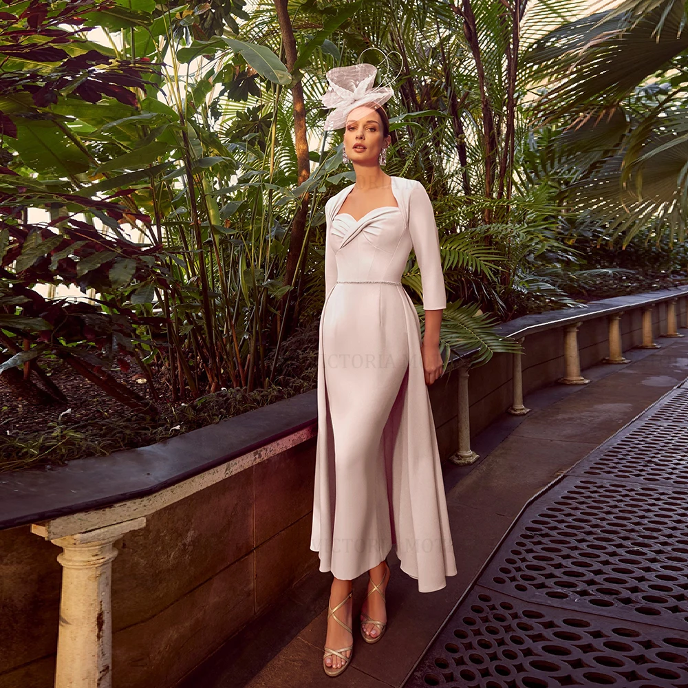 TORIA-Robes de mère de la mariée élégantes, gaine chérie, fête d'invité de mariage, quelles que soient les perles plissées, longue robe de soirée, nouveau, 2024