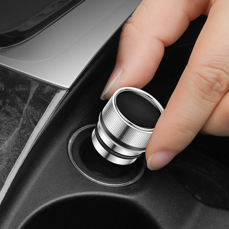 METAL Car Lighter Plug Cover Car Vehicles Cigarette Lighter Covers DustProof Cap For Jeep Renegade Wrangler Cherokee Compass JK