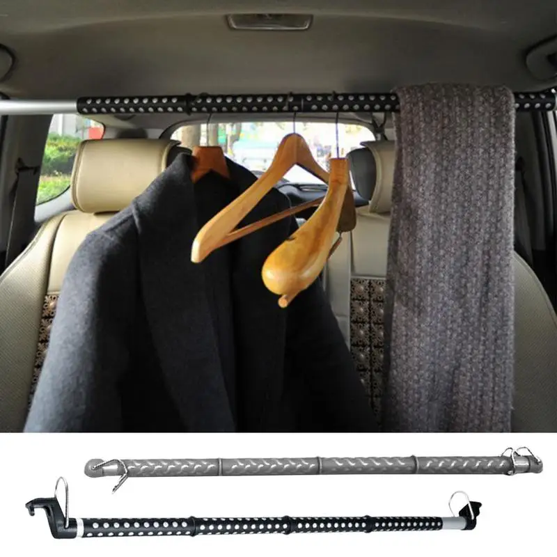 Vehicle Clothes Rod Car Drying Rod Trunk Drying Rack Trunk Hanger Rod Camping Drying Rack Laundry Rack Vehicle Rod Holder Rack