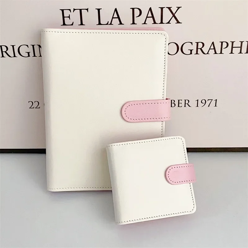 Candy Color Photocard Binder Loose-leaf Photo Album Card Holder Collection Book Poka Binder Book Binding Machine 포카포장용품