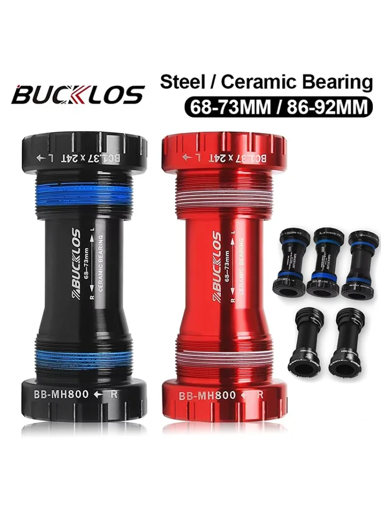 AliExpress BUCKLOS Ceramic Bearing BB68 Bike Bottom Bracket for SHIMANO BSA 68 Threaded BB Bottom Bracket 68/73 24mm MTB Road Bike Crank BB