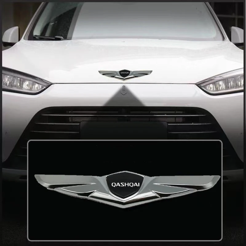 

Car modification car stickers 3D metal badge hood decal high-end decorative stickers for NISSAN QASHQAI with logo accessories