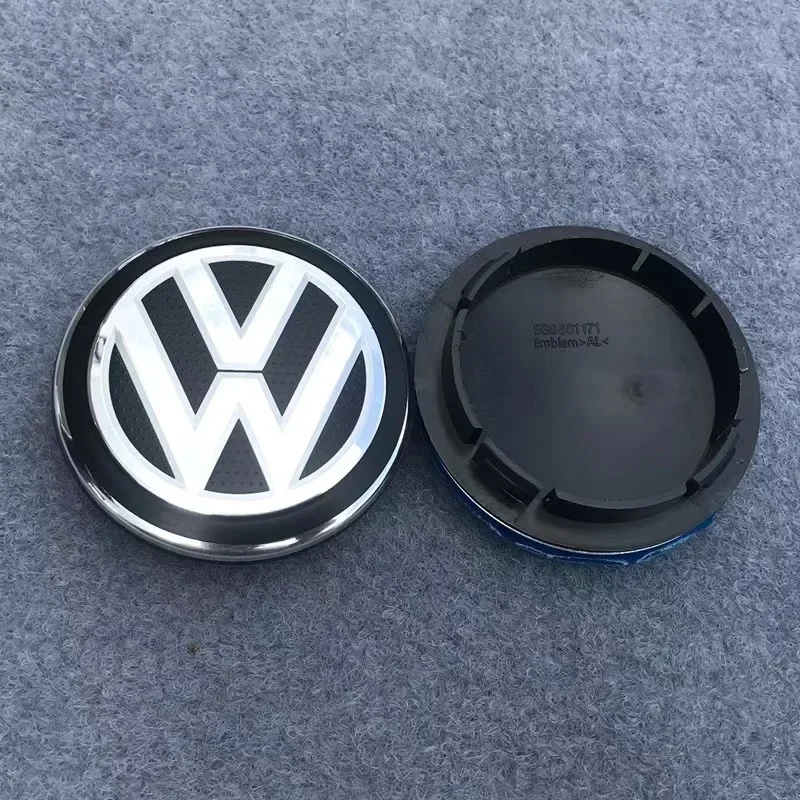 56/65mm VW Wheel Center Cap Hub Cover Badge Emblem Car Accessorie For Volkswagen VW Jetta Atlas Eos Caddy Beetle Magotan GTD CC