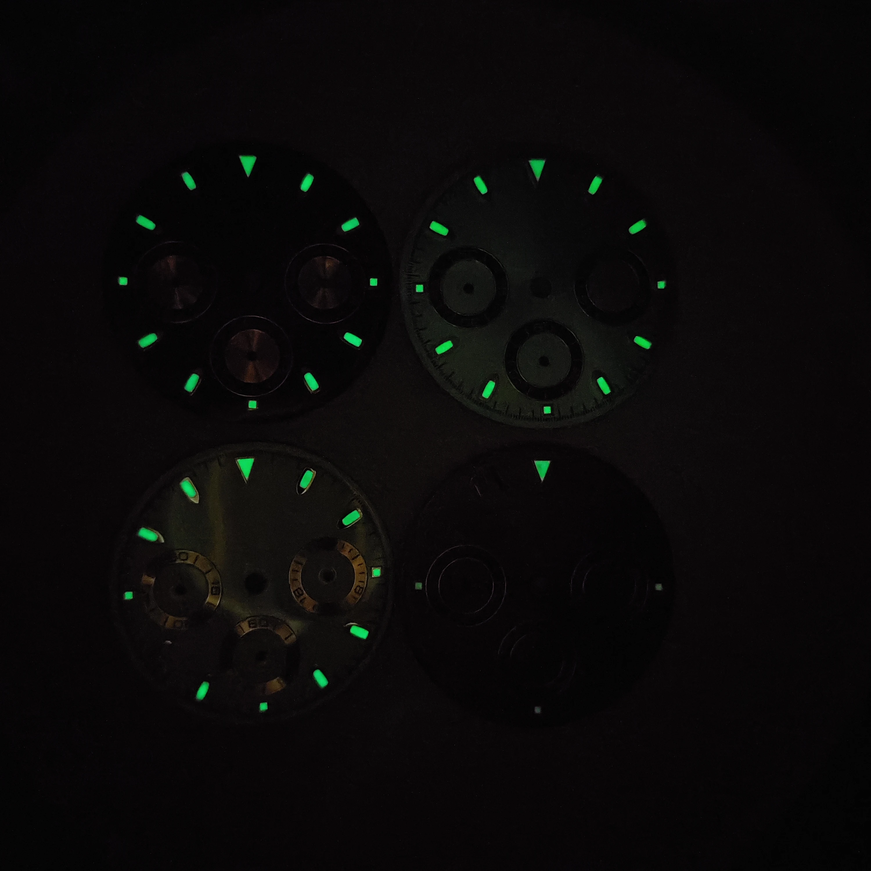 VK63 Dial 29MM Black White Panda Dial Luminous Dial Suitable For The VK63 Movement Replacement Of Parts Of Watch Accessorie