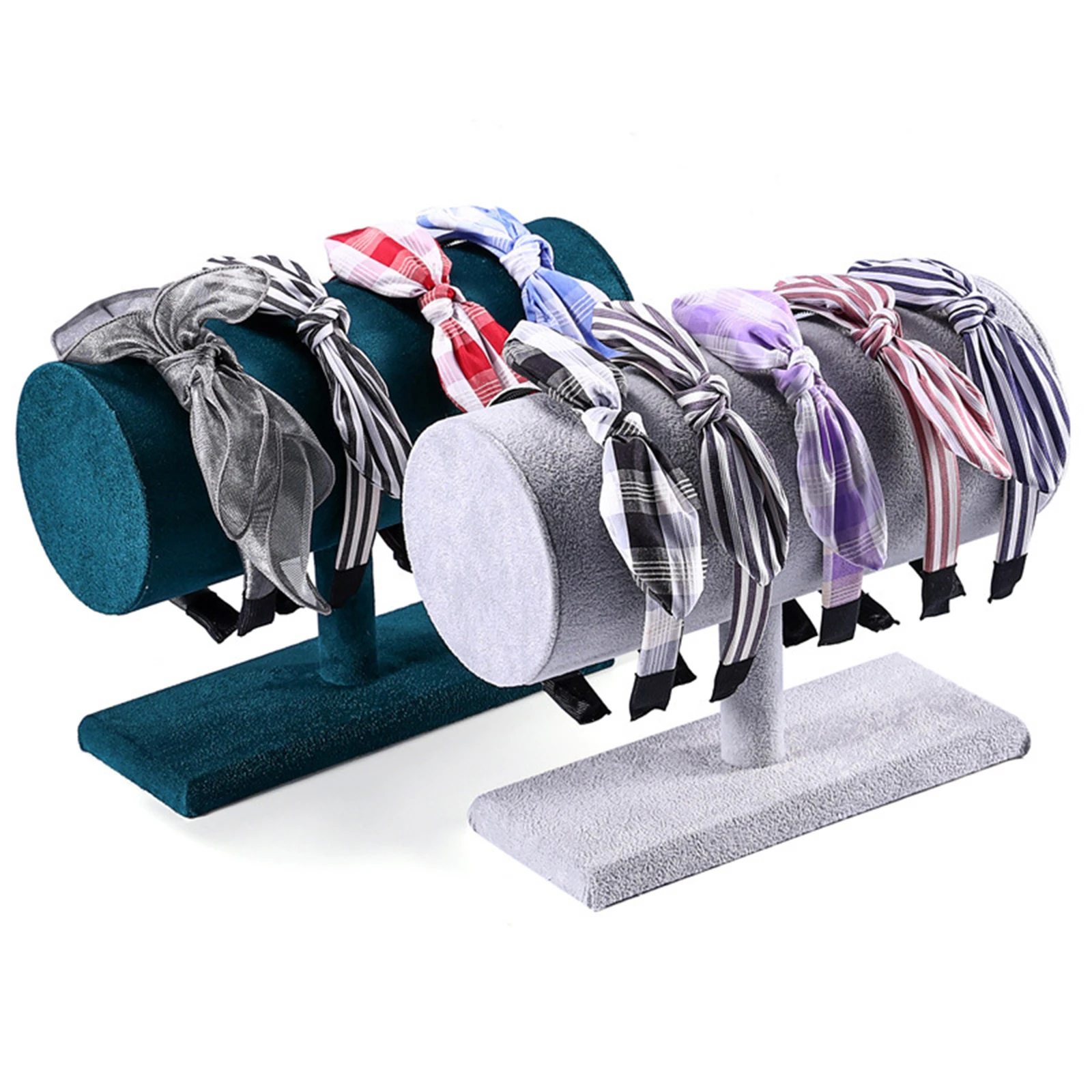 Fashion Headband Holder Soft Flocking Protection Hair Hoop Organizer Headpiece Rack for Bracelet Jewelry Necklace Storage