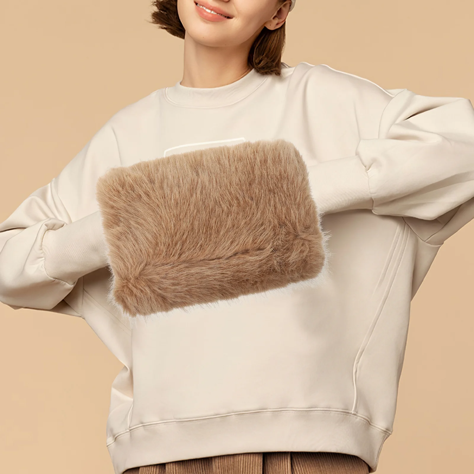 

Warm Hand Muff Imitation Portable Warmer Pouch For Women Winter Outdoor Accessory Soft Hand Warmer Covers Delicate Muff