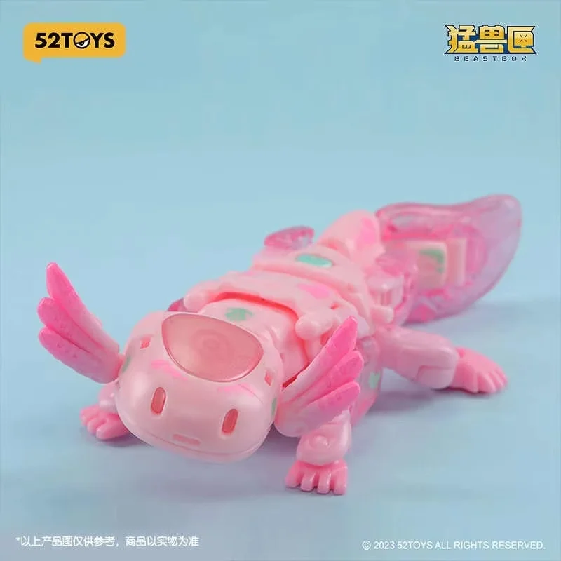 Original 52toys Bb-63 Axolotl Action Figure Heatmiser Beastbox Figurine Box Model Transform Beast Model For Kid Gifts Funny Toys