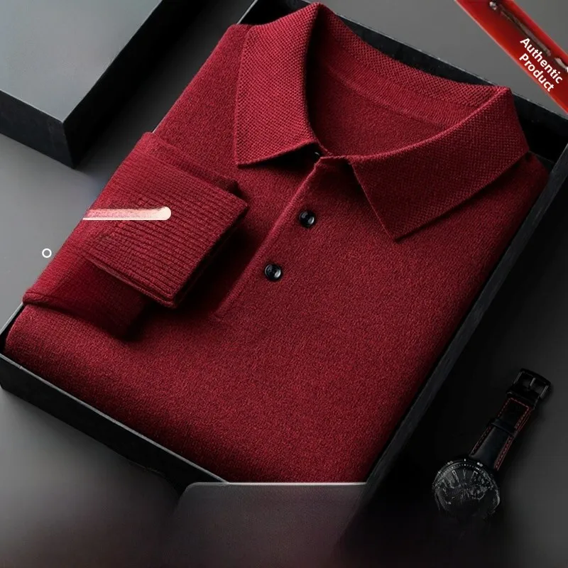 

Pierre Cardin Men's Camere irt Fce Lined Thiened Warm Collar Knitted Sweater Base Layer Winter Faion Casual