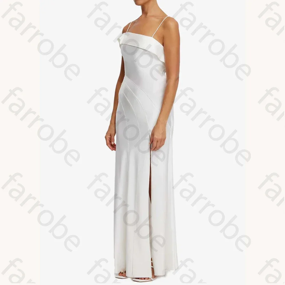 Элегантное атласное платье макси по индивидуальному заказу, вечерние платья трапециевидной формы, официальное изысканное платье высокого качества для выпускного вечера для женщин