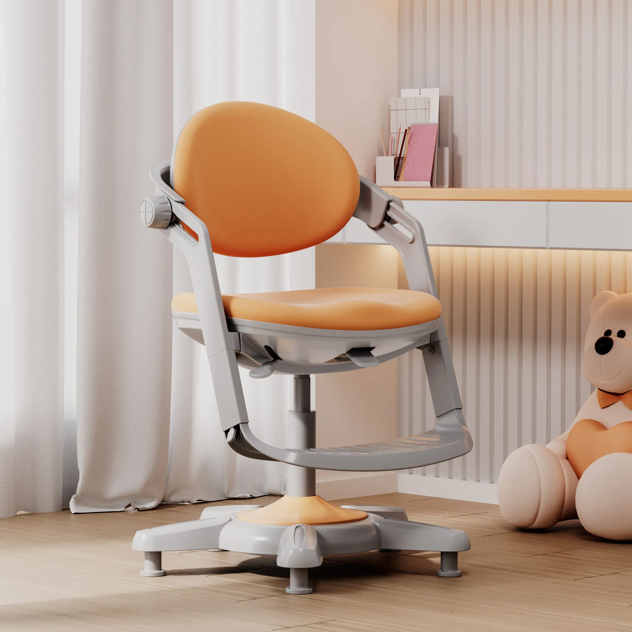chair corrects sitting posture and can lift seats for primary school students