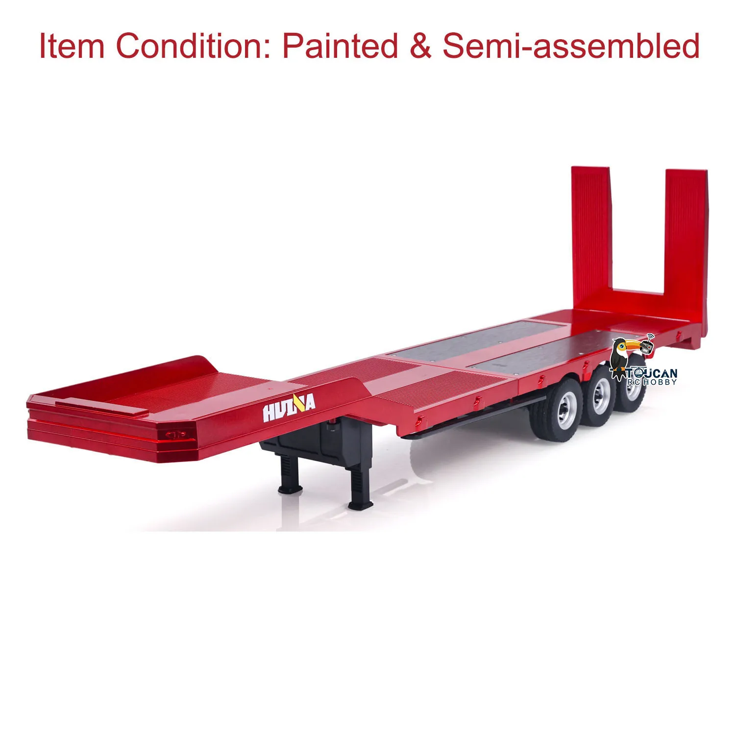

RC Trailer HUINA 1502 1/18 RC Flatbed Semi Trailer for 1/18 HUINA 1501 770s RC Tractor Truck RC Cars Vehicle Model RC Toys