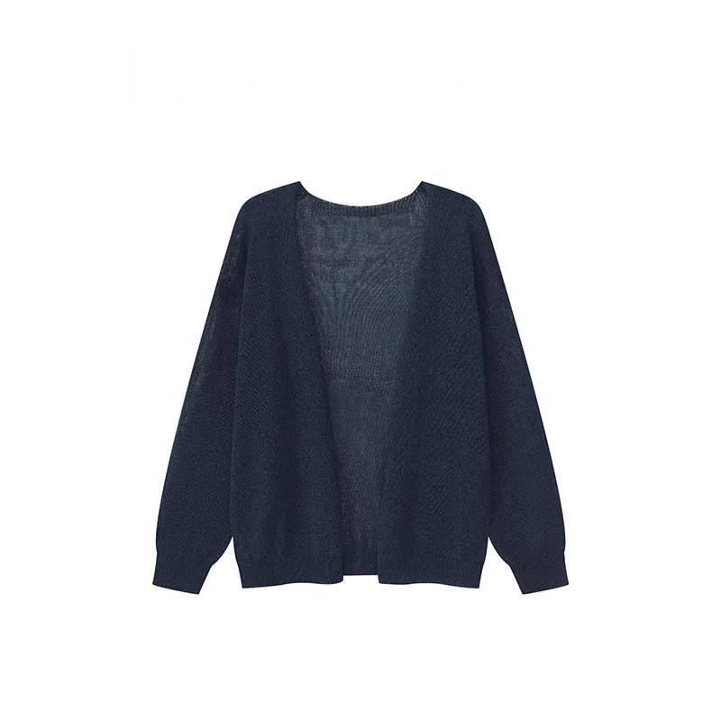 

Женский свободный вязаный кардиган Iris Holiday 2026 Весна-Лето из льна, универсальный, 26WT0