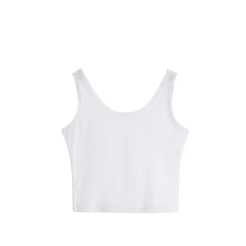 Hurtownia kobiet Solid Color Suspender Camisole Tank Top dla kobiet Short Yoga Sports Crop Top Sleeveless Slim Fit Tops