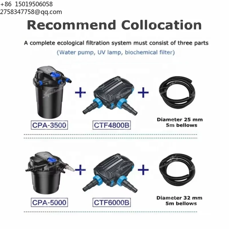 CPA Series High-Performance Automatic Pond Bio Pressure Filter for Optimal Water Quality