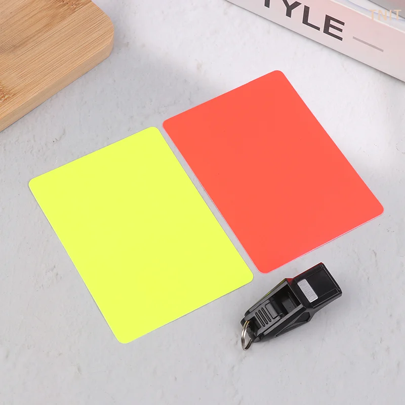 

[J] 1Pc Whistle + Yellow And Red Cards For Basketball Soccer Volleyball Futsal And Handball Referees Futsal
