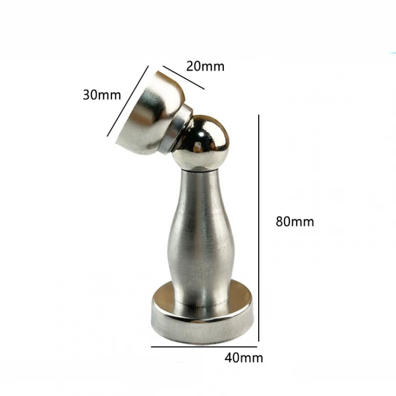 Door Stopper Heavy Duty Magnetic Door Stop Stainless Steel Brushed Door Stop Door Hardware for Different Types of Door