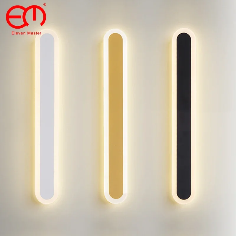 Lámparas de pared modernas, accesorio de luz Led nórdico para sala de estar, dormitorio, mesita de noche, lámpara de pared para escaleras, 220V