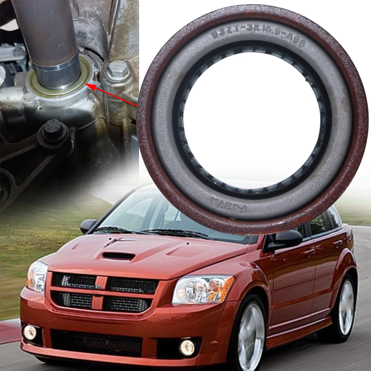 

Полумасляное уплотнение приводного вала для Dodge Caliber 2008 2009, аксессуары для трансмиссии, трансмиссионное кольцо, дифференциал 1/2 шт., выходный ремонт