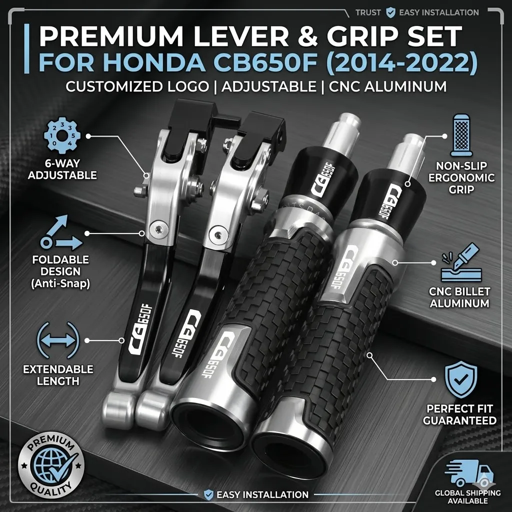 

Motorcycle For honda CB650F CB 650F CB650 F 2014 2016 2015 2017 2018 2019 2020 2021 2022 Brake Clutch Levers Handlebar grip ends