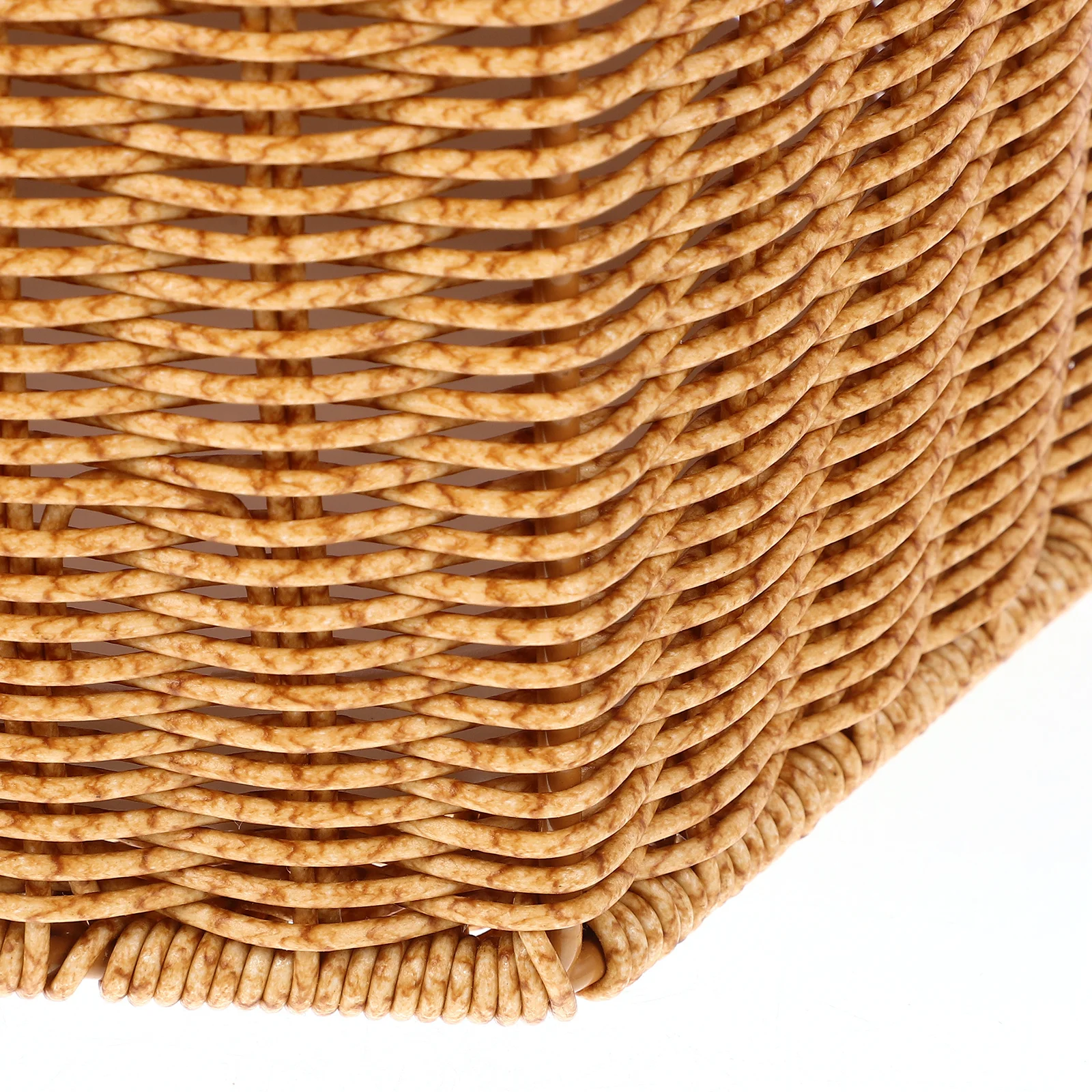 

Woven Umbrella Holder for Entryway Indoor Use Sturdy Rainproof Storage Stand Large Capacity Artificial Rattan Umbrella Bucket