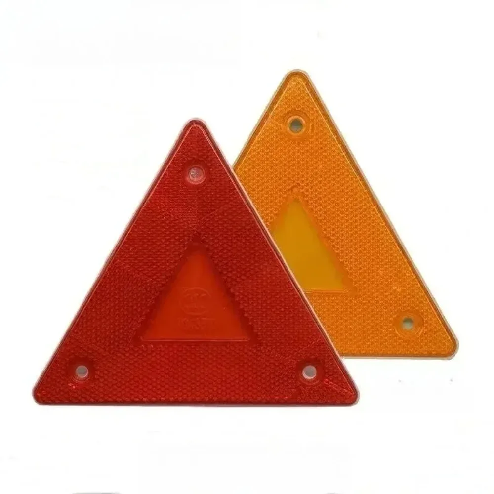 For Safety Reflect Triangle Warning Reflector Sign Board Red Warning Reflector Truck Stop Warning Sign Plate Rear Light
