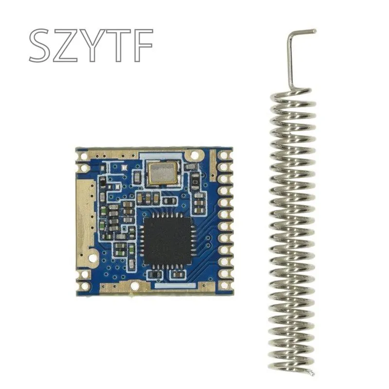 ZC1103 Wireless Transceiver Communication Module 433MHz Wireless Communication SPI RF Module With Spring Antenna SI4432