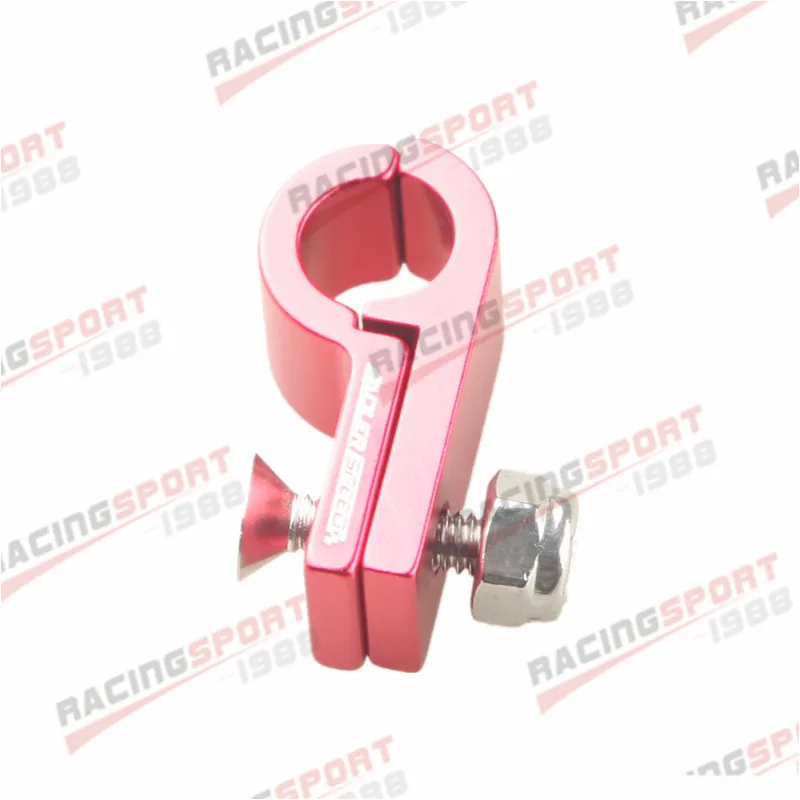 

ID 4.8mm Aluminum Line Clamp Fuel Hose Clamp P Clip Blue / Black / Red