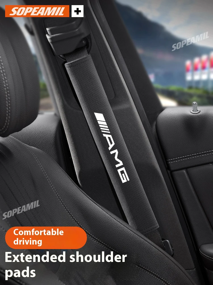 

Mercedes Benz AMG A C E S Class Vito CLA CLS GLA GLC GLK GLS SLK W203 Car Safety Belt Shoulder pad Seat belts shoulder protector